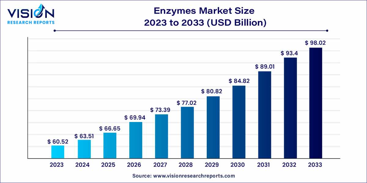 Enzymes Market Size 2024 to 2033